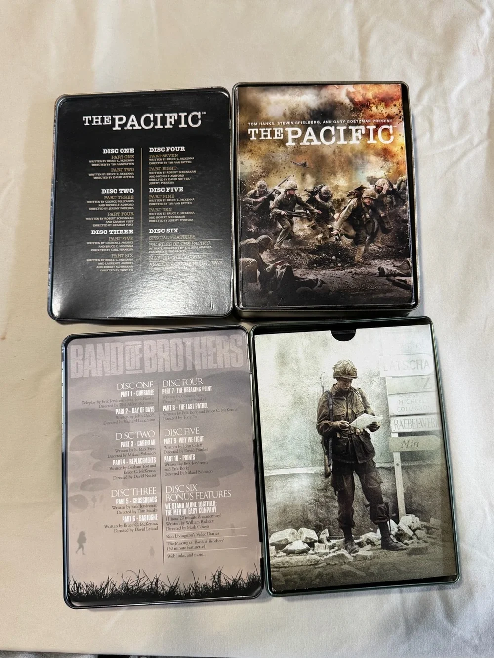Band of Brothers & The Pacific SteelBook Set - Black/Gray